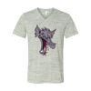 White Marble Unisex Jersey Short-Sleeve V-Neck T-Shirt Thumbnail