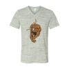 White Marble Unisex Jersey Short-Sleeve V-Neck T-Shirt Thumbnail
