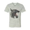 White Marble Unisex Jersey Short-Sleeve V-Neck T-Shirt Thumbnail