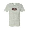 White Marble Unisex Jersey Short-Sleeve V-Neck T-Shirt Thumbnail
