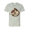 White Marble Unisex Jersey Short-Sleeve V-Neck T-Shirt Thumbnail