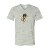 White Marble Unisex Jersey Short-Sleeve V-Neck T-Shirt Thumbnail