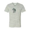 White Marble Unisex Jersey Short-Sleeve V-Neck T-Shirt Thumbnail