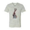 White Marble Unisex Jersey Short-Sleeve V-Neck T-Shirt Thumbnail