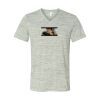 White Marble Unisex Jersey Short-Sleeve V-Neck T-Shirt Thumbnail