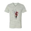 White Marble Unisex Jersey Short-Sleeve V-Neck T-Shirt Thumbnail