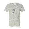 White Marble Unisex Jersey Short-Sleeve V-Neck T-Shirt Thumbnail