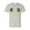 White Marble Unisex Jersey Short-Sleeve V-Neck T-Shirt Thumbnail