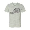 White Marble Unisex Jersey Short-Sleeve V-Neck T-Shirt Thumbnail