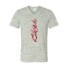 White Marble Unisex Jersey Short-Sleeve V-Neck T-Shirt Thumbnail
