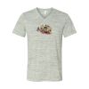 White Marble Unisex Jersey Short-Sleeve V-Neck T-Shirt Thumbnail