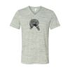 White Marble Unisex Jersey Short-Sleeve V-Neck T-Shirt Thumbnail