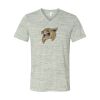 White Marble Unisex Jersey Short-Sleeve V-Neck T-Shirt Thumbnail
