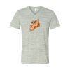 White Marble Unisex Jersey Short-Sleeve V-Neck T-Shirt Thumbnail