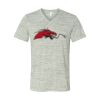 White Marble Unisex Jersey Short-Sleeve V-Neck T-Shirt Thumbnail