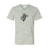 White Marble Unisex Jersey Short-Sleeve V-Neck T-Shirt Thumbnail
