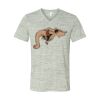 White Marble Unisex Jersey Short-Sleeve V-Neck T-Shirt Thumbnail