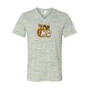 White Marble Unisex Jersey Short-Sleeve V-Neck T-Shirt Thumbnail