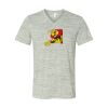White Marble Unisex Jersey Short-Sleeve V-Neck T-Shirt Thumbnail