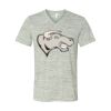 White Marble Unisex Jersey Short-Sleeve V-Neck T-Shirt Thumbnail