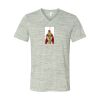 White Marble Unisex Jersey Short-Sleeve V-Neck T-Shirt Thumbnail