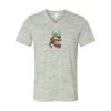 White Marble Unisex Jersey Short-Sleeve V-Neck T-Shirt Thumbnail