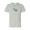 White Marble Unisex Jersey Short-Sleeve V-Neck T-Shirt Thumbnail