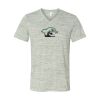 White Marble Unisex Jersey Short-Sleeve V-Neck T-Shirt Thumbnail