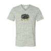 White Marble Unisex Jersey Short-Sleeve V-Neck T-Shirt Thumbnail