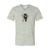 White Marble Unisex Jersey Short-Sleeve V-Neck T-Shirt Thumbnail