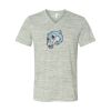 White Marble Unisex Jersey Short-Sleeve V-Neck T-Shirt Thumbnail
