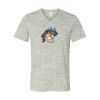 White Marble Unisex Jersey Short-Sleeve V-Neck T-Shirt Thumbnail