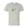 White Marble Unisex Jersey Short-Sleeve V-Neck T-Shirt Thumbnail