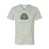 White Marble Unisex Jersey Short-Sleeve V-Neck T-Shirt Thumbnail