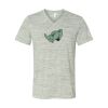 White Marble Unisex Jersey Short-Sleeve V-Neck T-Shirt Thumbnail