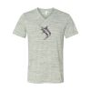 White Marble Unisex Jersey Short-Sleeve V-Neck T-Shirt Thumbnail