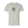 White Marble Unisex Jersey Short-Sleeve V-Neck T-Shirt Thumbnail
