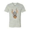 White Marble Unisex Jersey Short-Sleeve V-Neck T-Shirt Thumbnail
