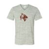 White Marble Unisex Jersey Short-Sleeve V-Neck T-Shirt Thumbnail
