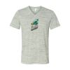 White Marble Unisex Jersey Short-Sleeve V-Neck T-Shirt Thumbnail