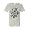 White Marble Unisex Jersey Short-Sleeve V-Neck T-Shirt Thumbnail
