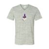 White Marble Unisex Jersey Short-Sleeve V-Neck T-Shirt Thumbnail