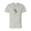 White Marble Unisex Jersey Short-Sleeve V-Neck T-Shirt Thumbnail