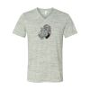 White Marble Unisex Jersey Short-Sleeve V-Neck T-Shirt Thumbnail