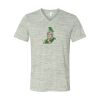 White Marble Unisex Jersey Short-Sleeve V-Neck T-Shirt Thumbnail