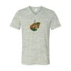 White Marble Unisex Jersey Short-Sleeve V-Neck T-Shirt Thumbnail
