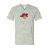 White Marble Unisex Jersey Short-Sleeve V-Neck T-Shirt Thumbnail