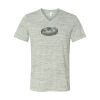 White Marble Unisex Jersey Short-Sleeve V-Neck T-Shirt Thumbnail