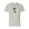 White Marble Unisex Jersey Short-Sleeve V-Neck T-Shirt Thumbnail