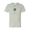 White Marble Unisex Jersey Short-Sleeve V-Neck T-Shirt Thumbnail